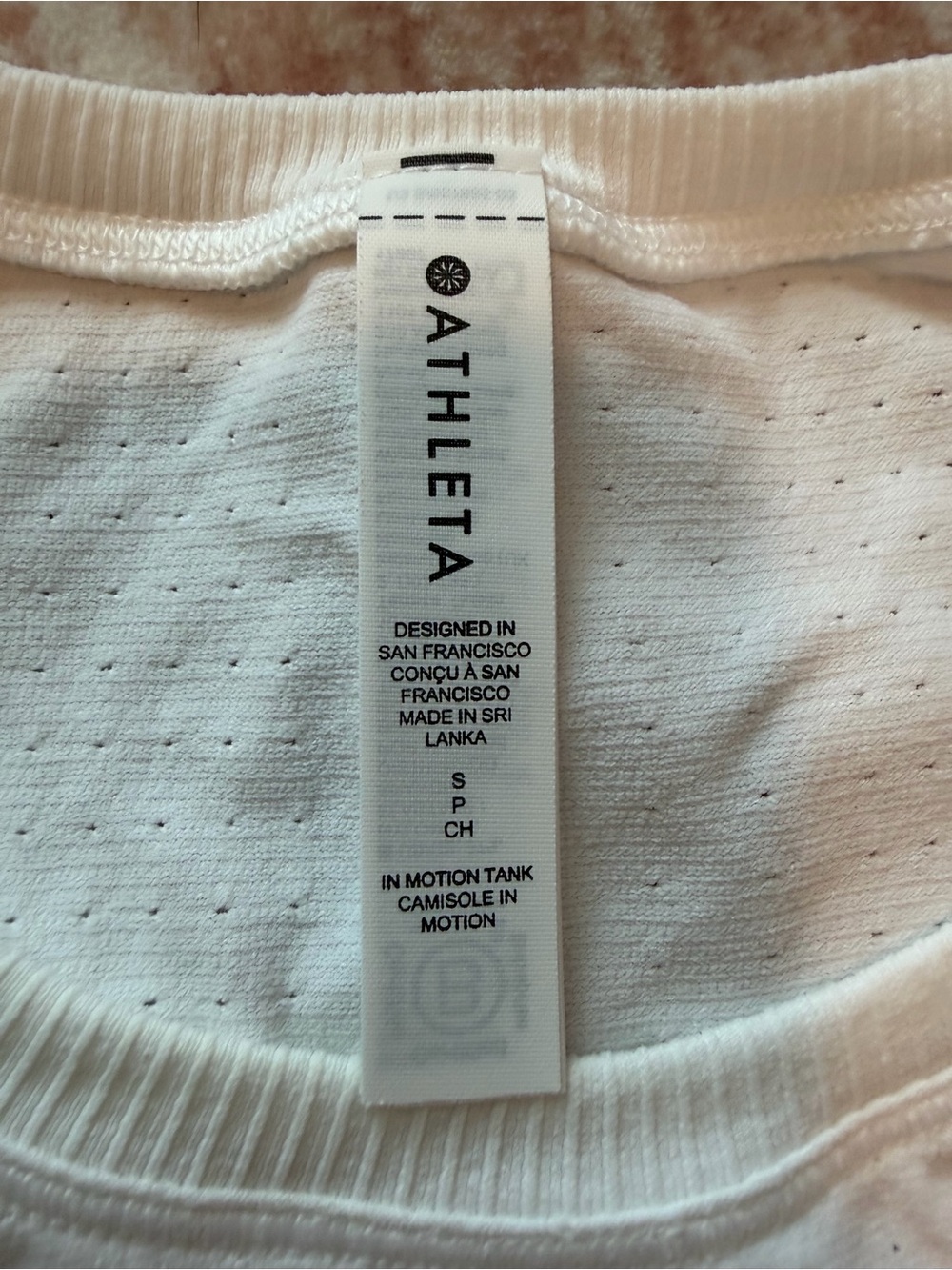 Athleta In Motion Seamless Tank Top White Size Small - Picture 7 of 7